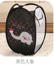 Sklopiva košara za pohranu rublja Kućanska torba za prljavu odjeću Lagana mrežasta najlonska mreža u boji Košara za rublje Organizacija sitnica