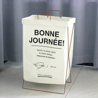 28L Sulankstomas skalbinių krepšelis su dangteliu Neperšlampamas medvilninis lininis skalbimo užvalkalas nešvariems drabužiams Vonios kambarys Skalbimo kambarys