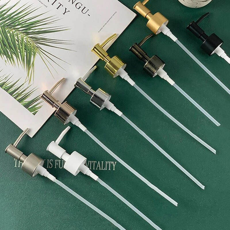 „Pasidaryk pats“ muilo siurblio skysto losjono dozatoriaus pakaitinis galvutės stiklainio vamzdelis 28 sriegių standartinis siurblio dangtelio dangtelis skysto muilo dozatorius