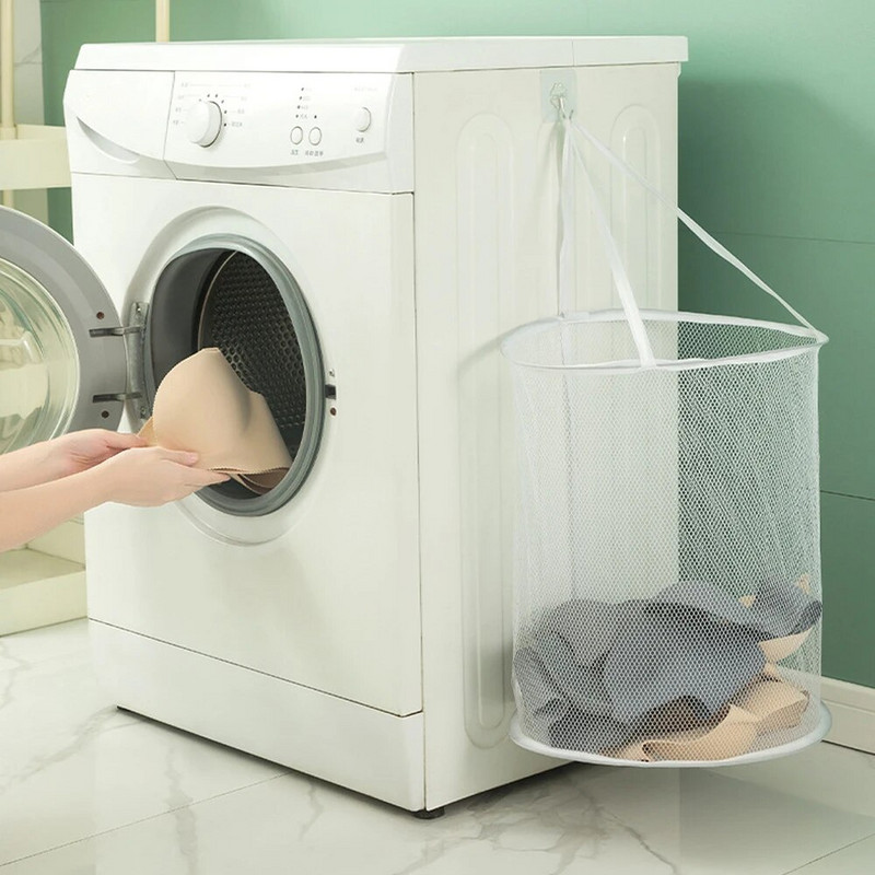 Prijenosna torba za pohranu odjeće Sklopiva zidna košara za rublje Donje rublje Čarape Bačva Kanta Organizator za kupaonicu Igračke Sorter