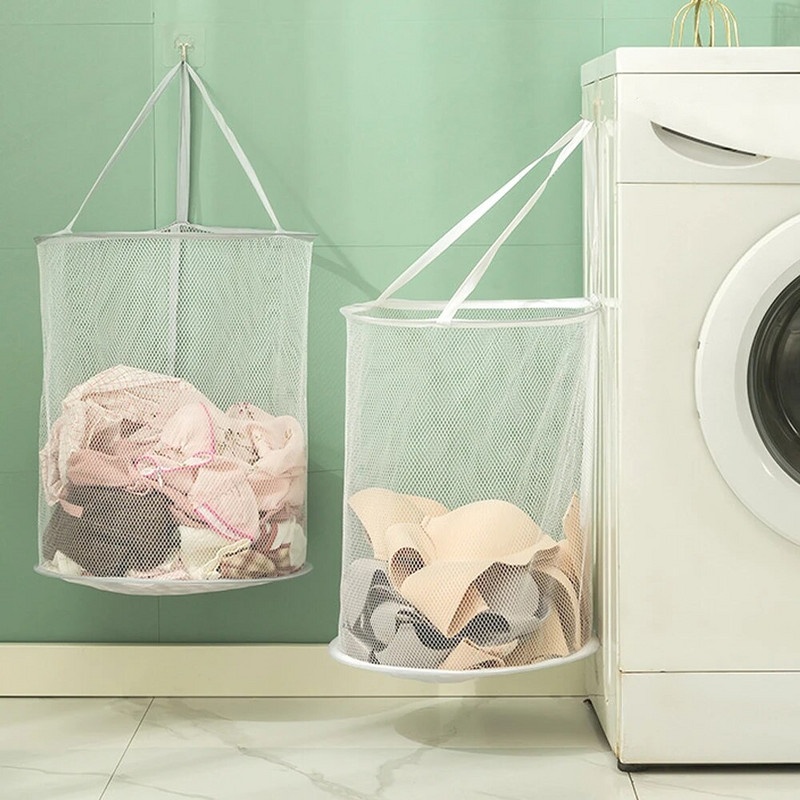 Prijenosna torba za pohranu odjeće Sklopiva zidna košara za rublje Donje rublje Čarape Bačva Kanta Organizator za kupaonicu Igračke Sorter