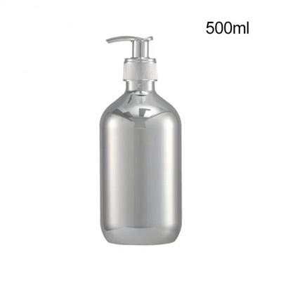 300/500 ml galvanizirane plastične zlatno-srebrne boce za tekući sapun Dozatori za sapun koji se mogu puniti losioni Držač za gelove za tuširanje