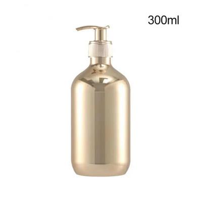 300/500 ml galvanizirane plastične zlatno-srebrne boce za tekući sapun Dozatori za sapun koji se mogu puniti losioni Držač za gelove za tuširanje