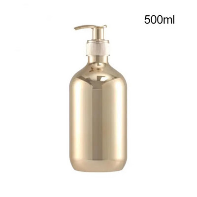 300/500 ml galvanizirane plastične zlatno-srebrne boce za tekući sapun Dozatori za sapun koji se mogu puniti losioni Držač za gelove za tuširanje