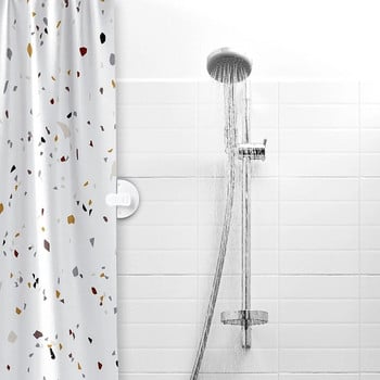 4/2 τεμ. Κλιπ κουρτίνας μπάνιου Αυτοκόλλητη κουρτίνα ντους αντιανεμική συρμάτινη θήκη για κρεμαστή ντουζιέρα Camper μπάνιο