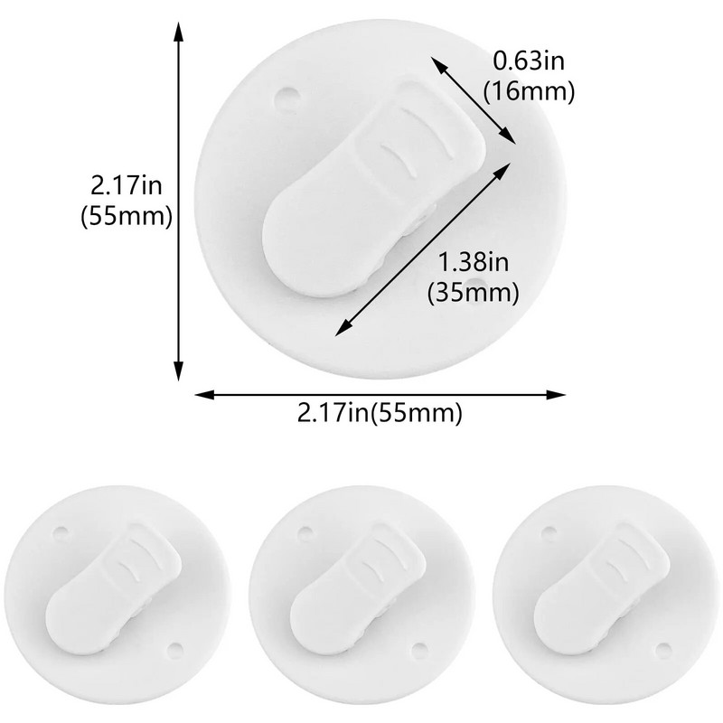 4/2 vnt. Dušo užuolaidų segtukai Lipnios užuolaidos dušo vėjui atsparios purslų apsaugos vielos laikiklis dušo pakabinimui kemperio vonios kambariui