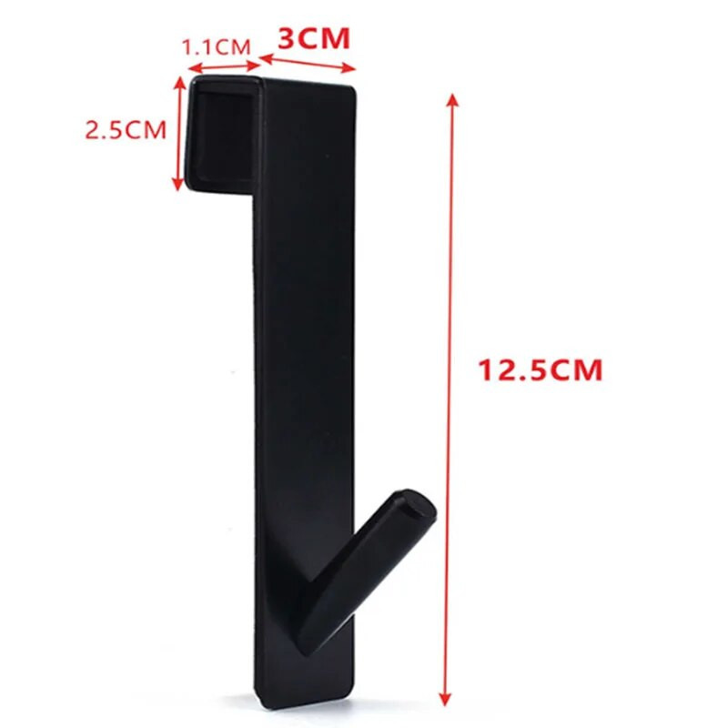 Nerūdijančio plieno virš stiklinių durų dušo durelių galinės dušo rankšluosčių kabyklos S formos vonios kambario chalato pakabos laikiklio kabliukai