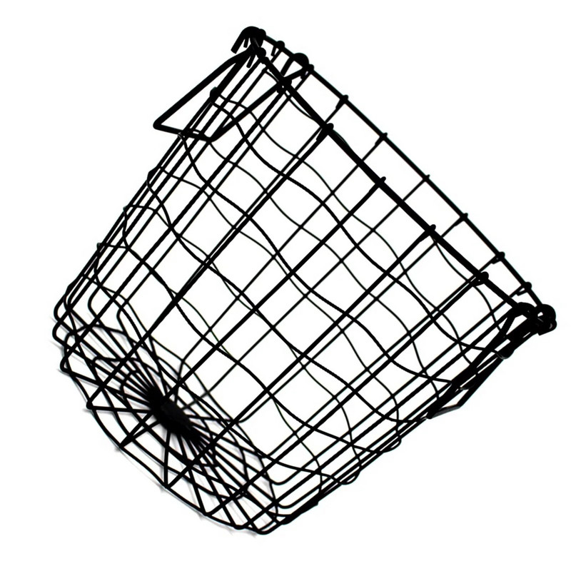 Coș de spălat din sârmă metalică Sârmă de fier Coș de depozitare Coș rotund Organizator Coș pentru haine Jucării Pătură de cărți wzpi
