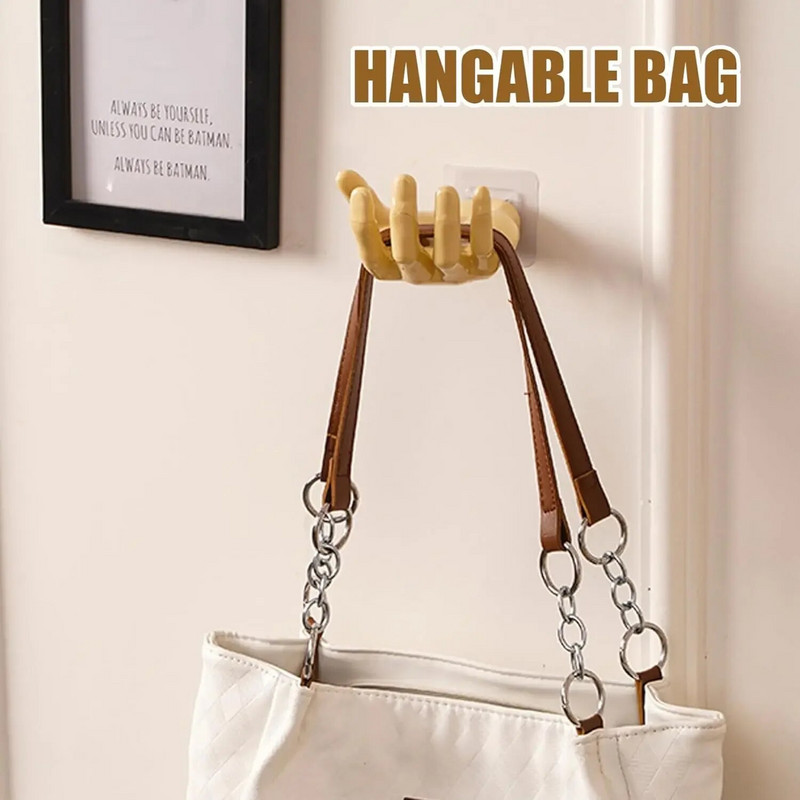 Naljakas peopesaga üles konks seebihoidja sõrme käe kujuga disain seinariide konksud vannitoa hoiuruumi kuvari riiuli sisekujundus Kodu korraldus