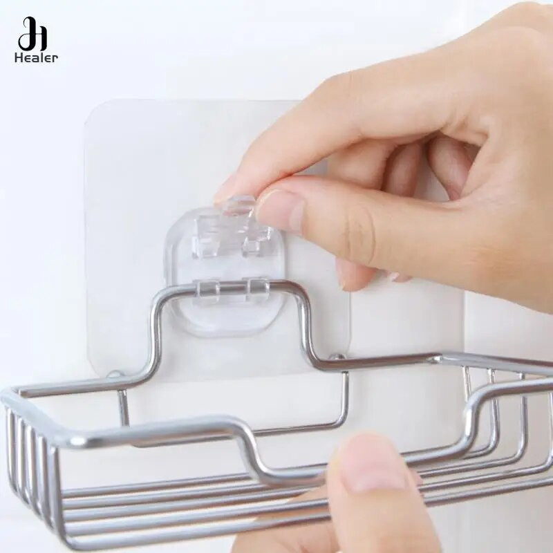 Nerūdijančio plieno sienoje montuojamas muilo laikiklis Vonios kempinė indas Dušo laikymo lentyna Namų laikiklio priedai