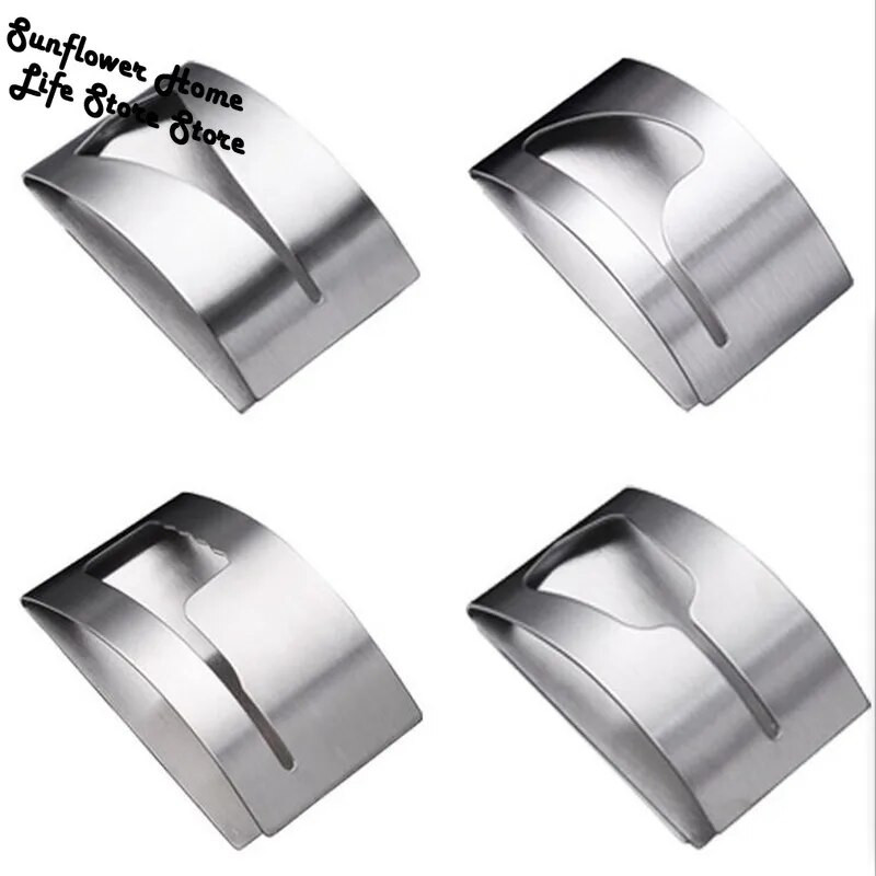 1vnt nerūdijančio plieno lipni aparatūros spaustukų kabykla Vonios rankšluosčių kabliukų laikiklis Buitinis sieninis rankšluosčių kabyklos laikiklis