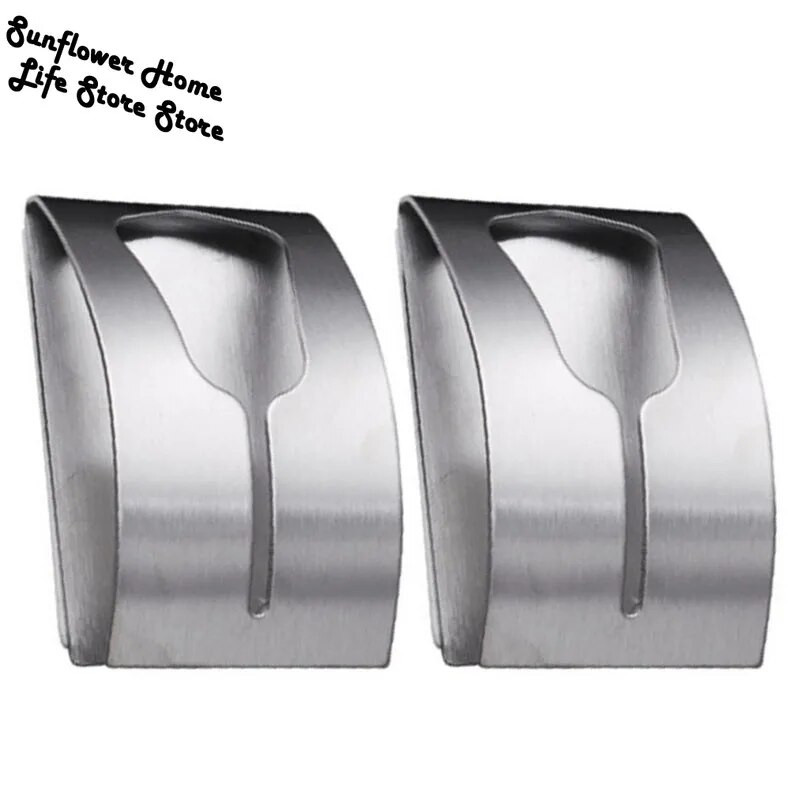 1vnt nerūdijančio plieno lipni aparatūros spaustukų kabykla Vonios rankšluosčių kabliukų laikiklis Buitinis sieninis rankšluosčių kabyklos laikiklis