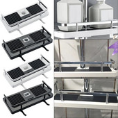 Uusim ühekihiline tasuta puurimine tõstmine dušipea lati hoiuriiul duširiiul šampoon kandik riiul Vannitoa hoiuriiul