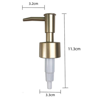 Dozator de loțiune lichidă din plastic pentru baie, înlocuitor de cap, șampon, gel de duș, pompă, tub pentru borcan, feronerie pentru baie