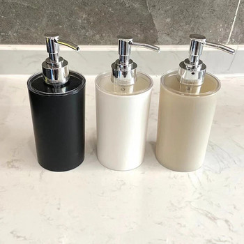 Пластмасов дозатор за сапун от 320 мл, плътен цвят, дозатори за течен сапун за баня, кухня, бутилка за съхранение на лосион, декорация на дома