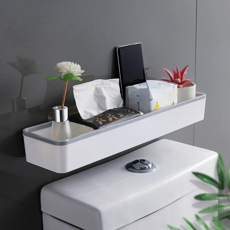 Seinale riputatav WC-vannitoa hoiukapp, stange, tasuta multifunktsionaalne artefakt WC-riiuli riiulikorruse kohal