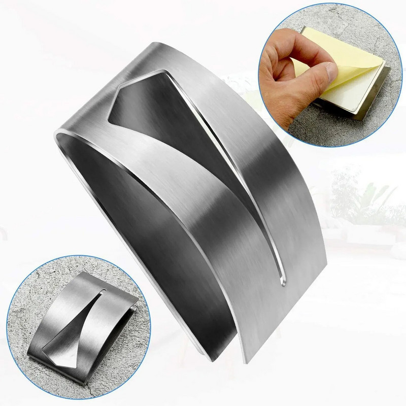 1PC Samoljepljivi držač kuke za ručnike Grabber Kuka za ručnike od nehrđajućeg čelika Zidne vješalice za ručnike Držači stalak Kuhinja Kukice za kupaonicu