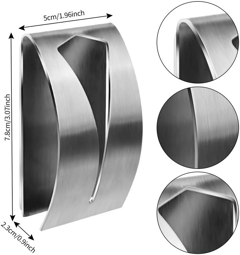 1PC Samoljepljivi držač kuke za ručnike Grabber Kuka za ručnike od nehrđajućeg čelika Zidne vješalice za ručnike Držači stalak Kuhinja Kukice za kupaonicu