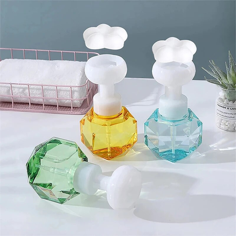 Kuhinjske plastične posude koje se mogu ponovno puniti Dozator sapuna za cvijeće Boca s pumpicom za pjenu Za kozmetičko sredstvo za čišćenje lica Šampon za tuširanje 300 ml
