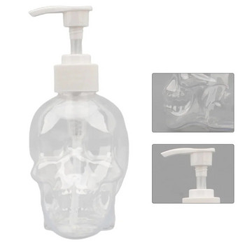 350ml Creative Skull Shape Liquid Soap Fillable Bottle Soap Dispenser Hand Soap Shower Gel Σαμπουάν Διαφανές κενό μπουκάλι