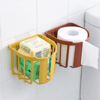 Кутия за държач за тоалетна хартия без перфорация Водоустойчива кутия за съхранение на тоалетна ролка Стойка за съхранение на хартиена кърпа Кухня Кутия за съхранение в баня