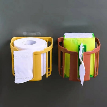 Κουτί θήκης χαρτιού υγείας χωρίς διάτρηση Αδιάβροχη αποθήκευση Ρολό χαρτιού Βάση αποθήκευσης χαρτιού πετσέτα κουζίνας Κουτί αποθήκευσης μπάνιου