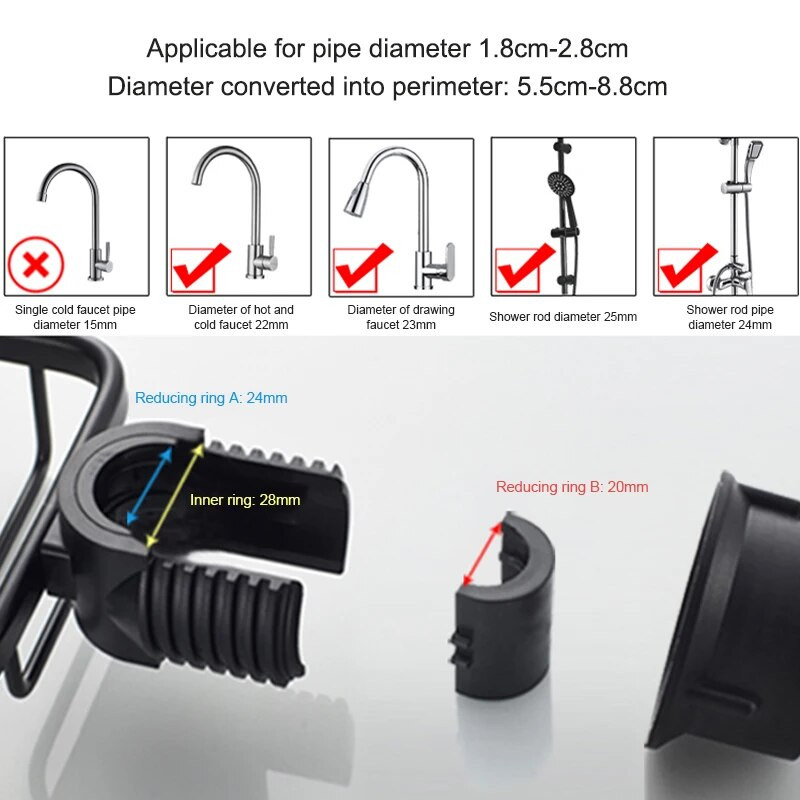 Vonios maišytuvas Sandėliavimo stovas Dušo Muilo laikiklis Vonios Organizacija Dušo lentynos Vonios kambario priedai