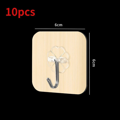 10 vnt. balto plastiko tvirtas lipnus kabliukas virtuvės vonios kambario durų siena daugiafunkcinis raktų laikymas dušo užuolaidos kablys 옷걸이 행거