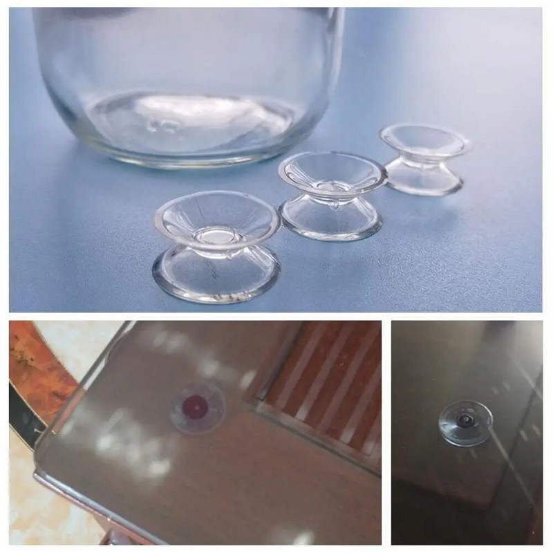 Naujas 5/10 vnt. 20 mm 30 mm 35 mm 50 mm pločio dvipusis siurbtukas – stiklo plastiko siurbimo pagalvėlės