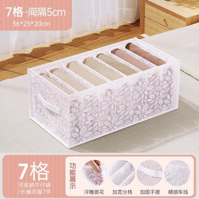 Organizer ντουλάπας για εσώρουχα Κάλτσες Home Ντουλάπι Divider Storage Box Organizer αποθήκευσης για ρούχα Αναδιπλούμενο συρτάρι Organizer