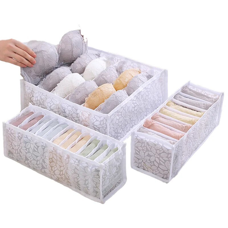 Organizer ντουλάπας για εσώρουχα Κάλτσες Home Ντουλάπι Divider Storage Box Organizer αποθήκευσης για ρούχα Αναδιπλούμενο συρτάρι Organizer