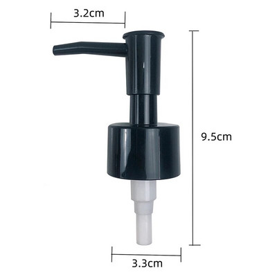 Dozator de loțiune lichidă din plastic pentru baie, înlocuitor de cap, șampon, gel de duș, pompă, tub pentru borcan, feronerie pentru baie