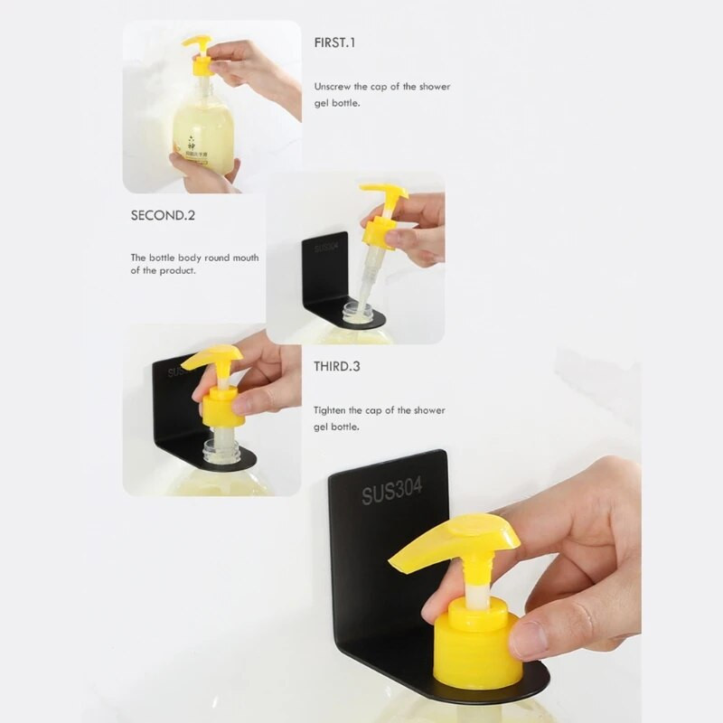 Stalak za vakuumske čaše od nehrđajućeg čelika s rupama 27/33 mm Gel za tuširanje Boca s tekućim sapunom Držač za zidni nosač Kuhinjska kupaonska polica Organizator