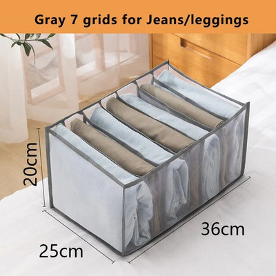 Spintos Tvarkykla Džinsų Organizacija Dėžutė Drabužių Organizavimo Sistema Stalčių Organizatoriai Spintelės Kelnės Sandėliavimo Organizatorius