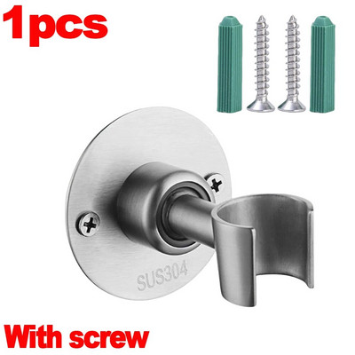 Erős ragasztó 360° 304 rozsdamentes acél zselé csavarokkal rögzítve Zuhanyfej tartó Állítható fürdőszobai kiegészítők konzol