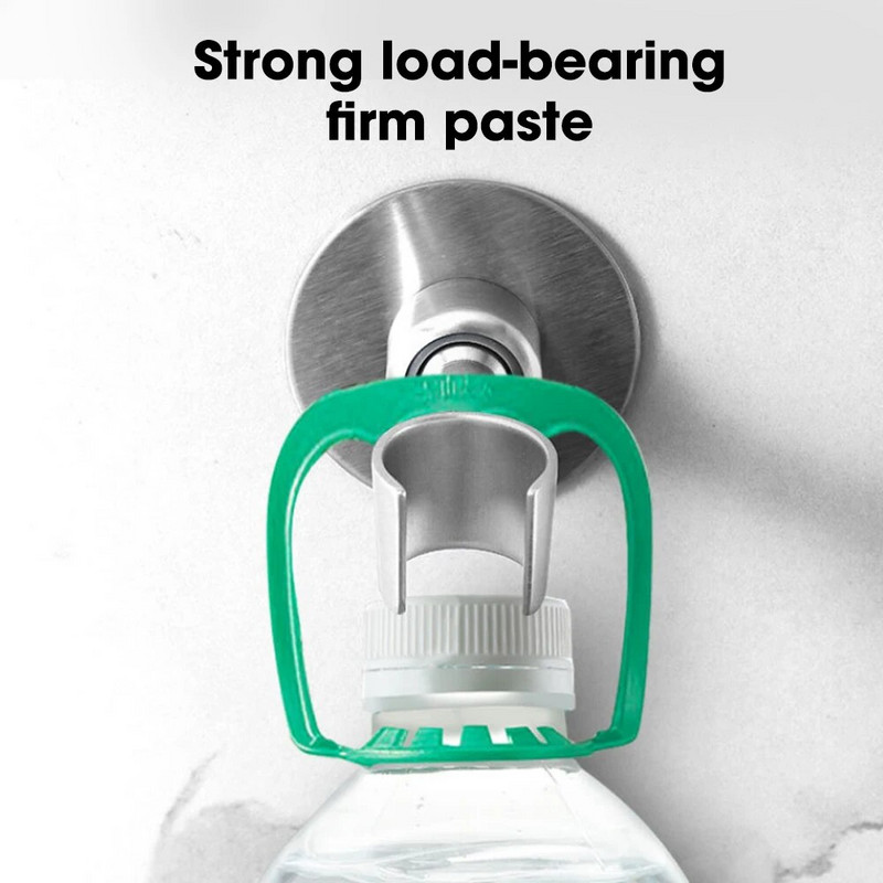 Erős ragasztó 360° 304 rozsdamentes acél zselé csavarokkal rögzítve Zuhanyfej tartó Állítható fürdőszobai kiegészítők konzol