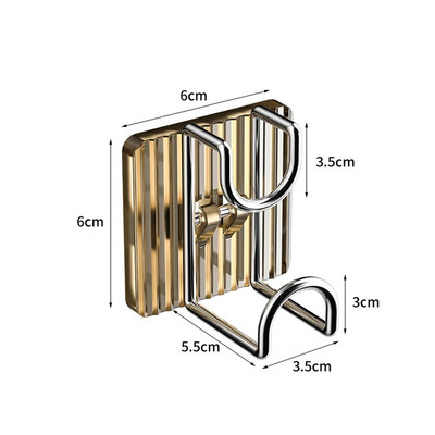Roostevabast terasest kraanikauss Hoiukonksud käterätikuivatid riideid hoidik Vannituba köök kraanikauss Seinale riputus isekleepuv hammas