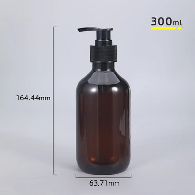 1 BUC Sticlă goală din plastic maro cu dozator de pompă, șampon, săpun, loțiune, recipient de depozitare 100 ml 200 ml 300 ml 400 ml 500 ml