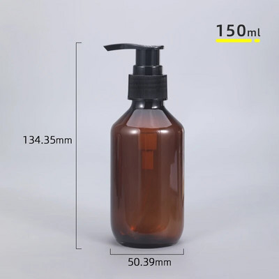 1 BUC Sticlă goală din plastic maro cu dozator de pompă, șampon, săpun, loțiune, recipient de depozitare 100 ml 200 ml 300 ml 400 ml 500 ml
