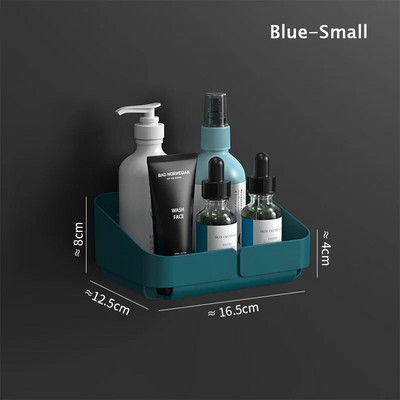 Sandėliavimo lentyna Sieninė prieskonių laikiklis kosmetikai Vonios kambarys be gręžimo Virtuvės patogus dušo priedas