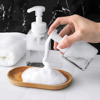 250/450ml PP Foam Pump Bottle Refillable Empty Cosmetic Container Cleanser Soap Shampoo Bottles Makeup Bottle Travel