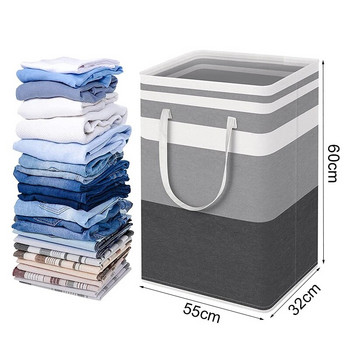 Сгъваема кошница за съхранение на пране с голям капацитет Оксфордска кошница за мръсни дрехи с дръжка Кошница за организиране на дрехи за баня