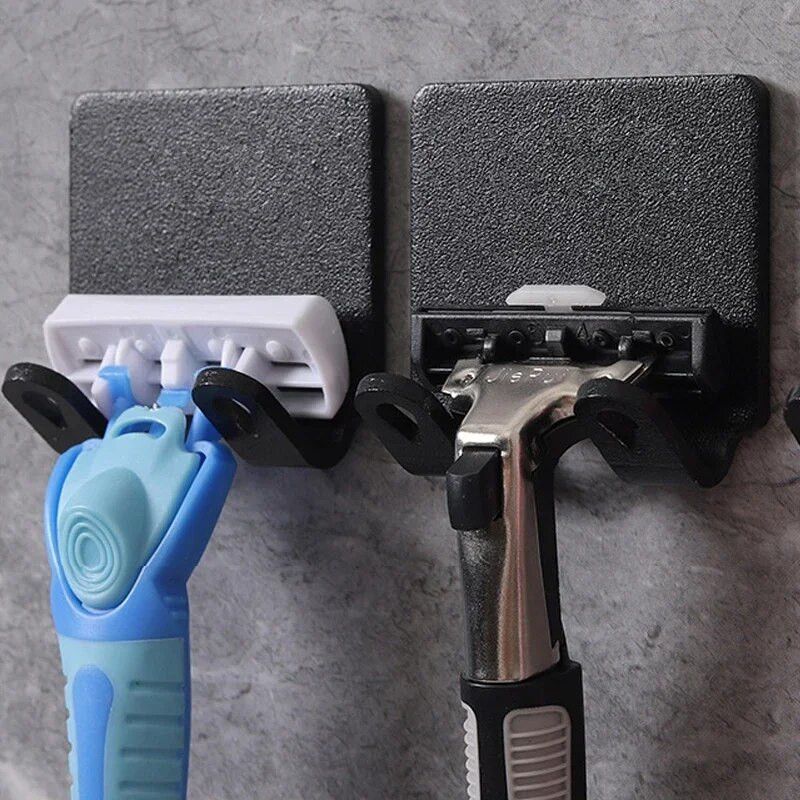 1/8 vnt. skutimosi skustuvo laikikliai Lipnūs sieniniai kabliukai be smūgio skustuvo stovas.