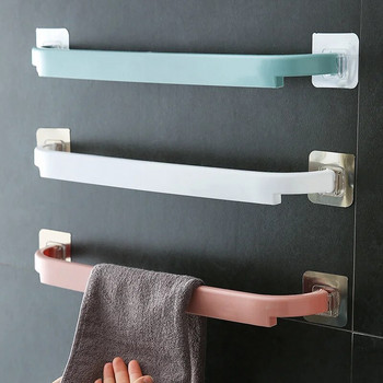 Πολυλειτουργική κρεμάστρα για πετσέτες μπάνιου Αυτοκόλλητοι κρεμαστοί γάντζοι Θήκη τοίχου Αποθήκευση για πετσέτες αξεσουάρ σπιτιού