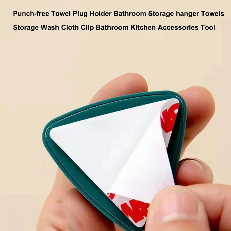2 vnt. Neperforuojamas rankšluosčių kištuko laikiklis Lipnus kabliukas Vonios kambario laikymo kabykla Rankšluosčių laikymo skalbimo audeklo spaustukas prie sienos tvirtinimo kablio įrankis