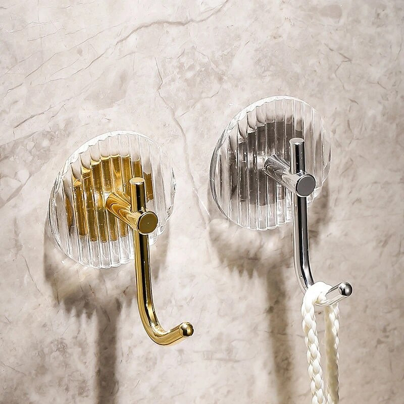 Prabangūs sieniniai kabliukai Glod Sidabrinis Akrilas Lipnus kabliukas Dekoratyvinis Neperforuojamas namų organizavimas Raktų maišelio rankšluosčių laikikliai