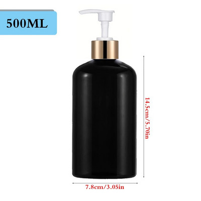 Dispenser de săpun pentru decor de baie Balsam de șampon reîncărcat Dispenser de spălat corporal Sticla Recipient de lichid pentru baie cu etichete