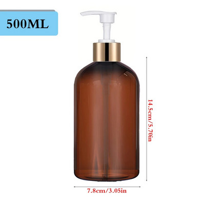 Dispenser de săpun pentru decor de baie Balsam de șampon reîncărcat Dispenser de spălat corporal Sticla Recipient de lichid pentru baie cu etichete