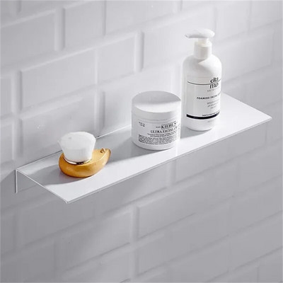 30/40/50 cm-es lebegő polc Fali polcok hálószoba nappaliba fürdőszoba konyhába függesztett, fehér fekete fürdőszobai polc