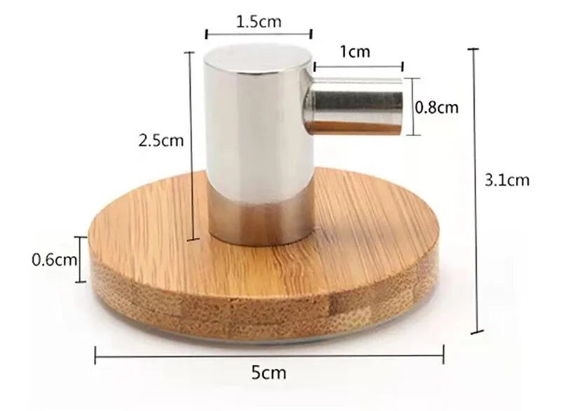 Neperšlampami kabliukai Rankšluosčiai Drabužiai Kepurės Laikiklis Vonios Spinta Virtuvė Organizacija Prie sienos tvirtinami natūralaus bambuko kabliukai